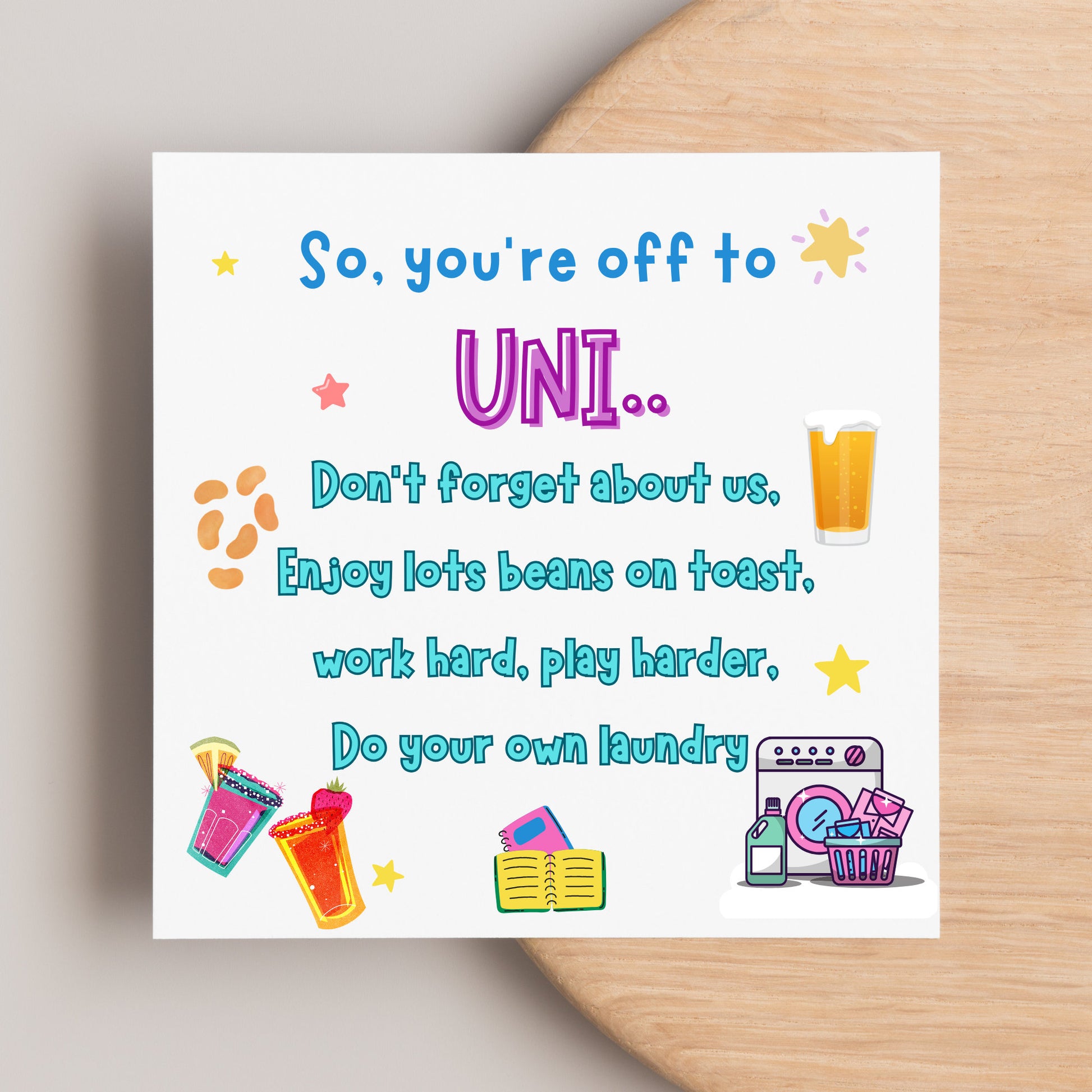 I Believe In You Unicorn Card - A6 Good Luck Card For Exams, Driving Test, New Job